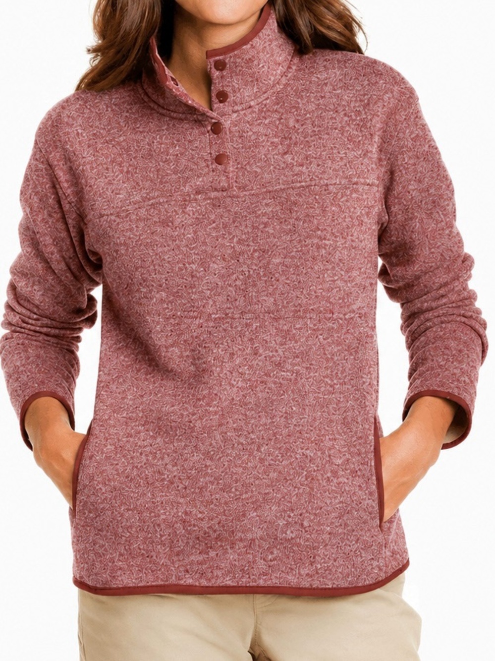 Eddie Bauer Women's Radiator Fleece 2.0 Snap Mock Pullover